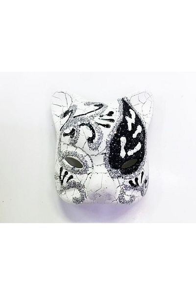 doremodam Black Color Embroidered Ceramic Venice Cat Model Magnet