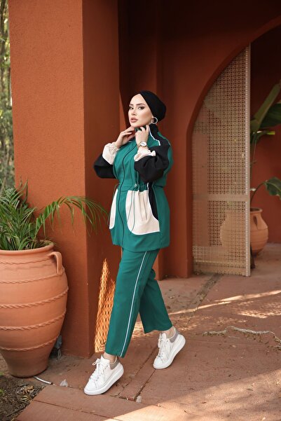 MİMİ Luxury Wear Σετ φόρμας Hijab με φερμουάρ