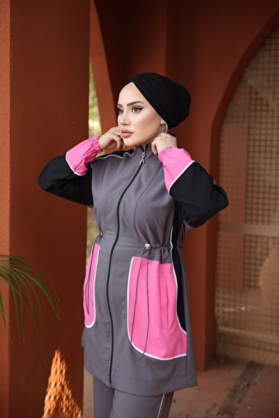 MİMİ Luxury Wear Σετ φόρμας Hijab με φερμουάρ