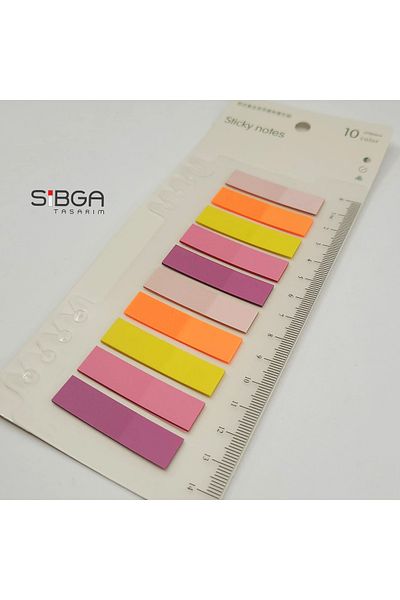 sibga tasarım Light Blue Transparent Postit - Bookmark Sticker Note Paper