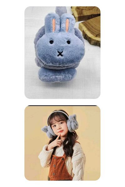 Eva Rose 1Pcs Rabbit Model Winter Earmuff Plush Earmuff Children's Plush Earmuff Girl's Earmuff