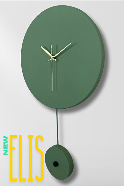 MOOCLOCK Elis Model Modern Metal Sıvama Akar Sessiz Mekanizmalı Duvar Saati (...