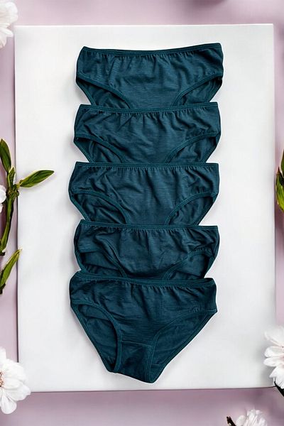 BLİSS WEAR FASHION Γυναικεία εσώρουχα 5 τεμαχίων χτενισμένα βαμβακερά