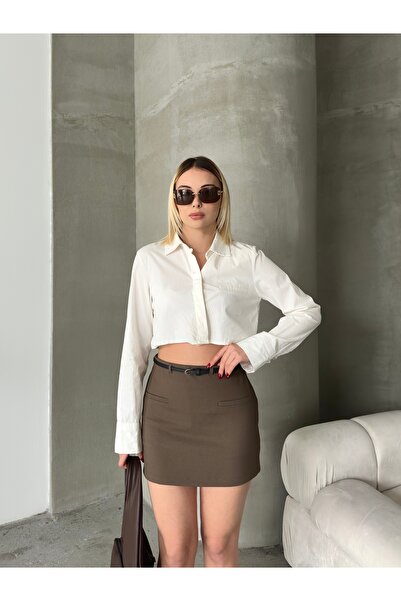 Babushka Кафяви къси панталони с джобове