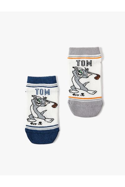 Koton Set de șosete imprimate Tom și Jerry din 3 piese, cu licență