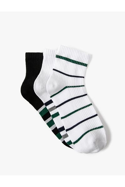 Koton Set șosete cu dungi 3 piese multicolore