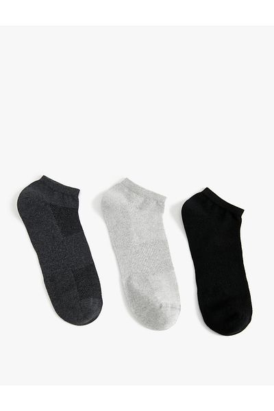 Koton Basic 3-Piece Booties Socks Set Multicolored