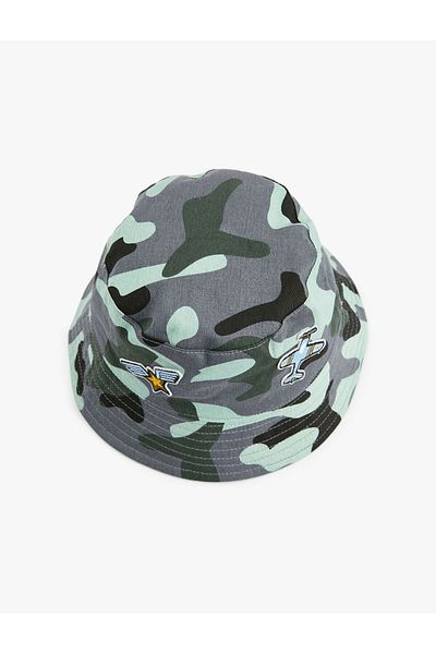 Koton Pălărie de găleată cu model de camuflaj - aplicată