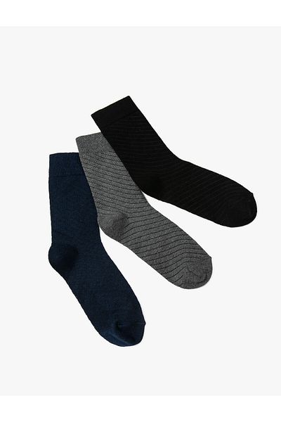 Koton Set de 3 șosete din amestec de bumbac