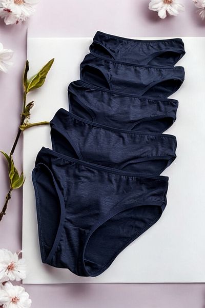 BLİSS WEAR FASHION Γυναικεία εσώρουχα 5 τεμαχίων χτενισμένα βαμβακερά