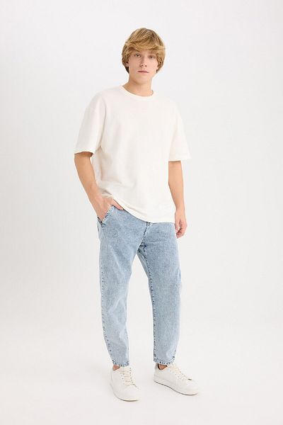 DeFacto Relaxed Slouchy Fit Wide Leg Jeans Wash-up-Hose E4733AX25SP