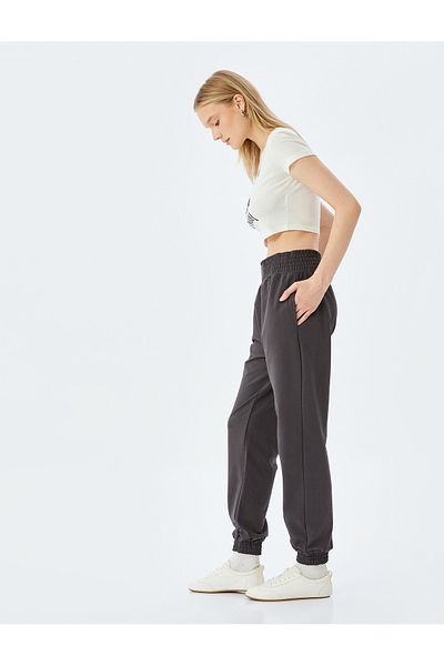 Koton Elastic waist, high rise, pocket detail, relax fit, jogger sweatpants.