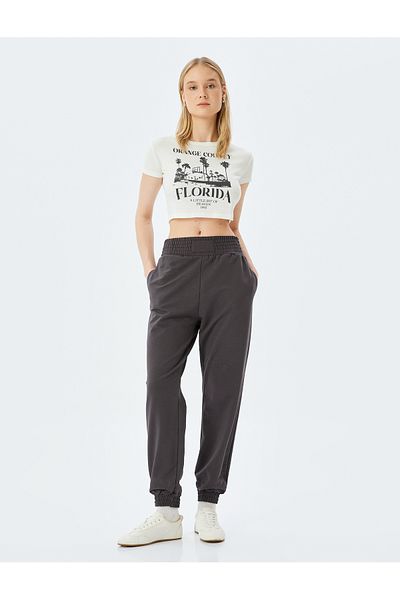 Koton Elastic waist, high rise, pocket detail, relax fit, jogger sweatpants.