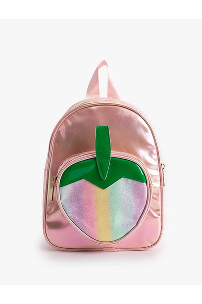 Koton Strawberry Detailed Shiny Backpack