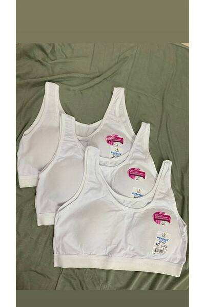 Dondeza Thick Strap Padded Girl's Bustier Training Half Undershirt 3-Piece