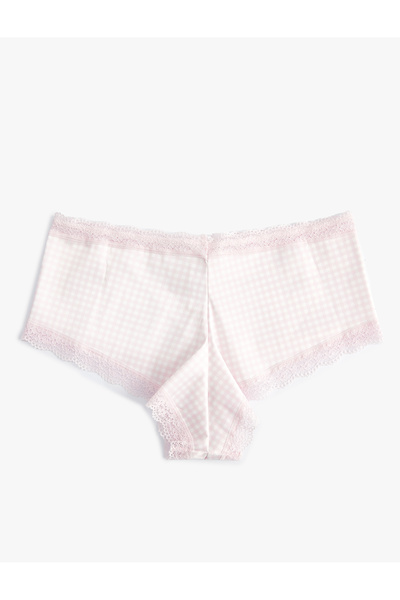 Koton Мереживні хіпстерські трусики з високою талією - Gingham
