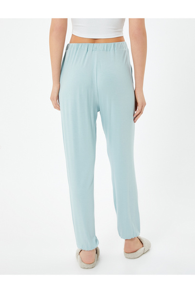 Koton comfortable Waist Lace-up Flat Leg Pajama Bottoms