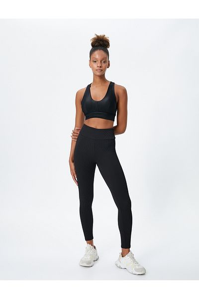 Koton Ribbed Leggings High Waist Basic