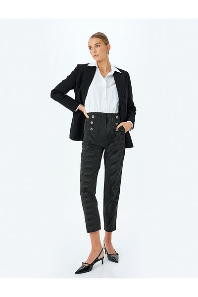 Koton black stripe Fabric Pants