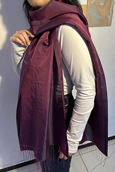 CAŞ DEKORASYON Purple Color Taffeta Shawl