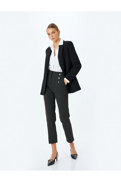 Koton black stripe Fabric Pants