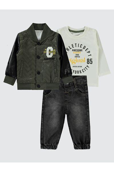 Concept. Green 3 Piece Concept Set for Baby Boy - 6-18 Months