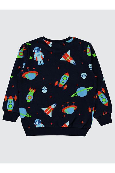 Civil Boys 2-5 Years Old Boy Sweatshirt - Navy Blue