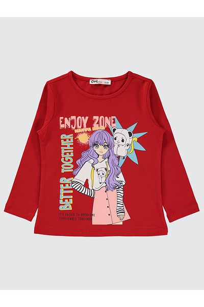 Civil Girls Red Girl's Sweatshirt - 2-5 Years