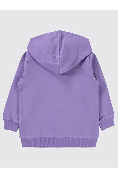 Civil Girls 2-5 Years Old Girl's Hooded Meta Lilac Cardigan