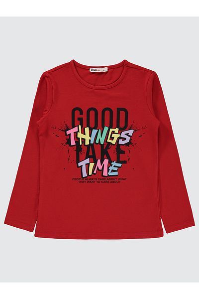 Civil Girls 6-9 Years Girl's Red Sweatshirt