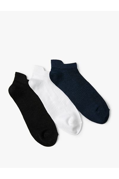 Koton 3-Piece Basic Booties Socks Set - Multicolored