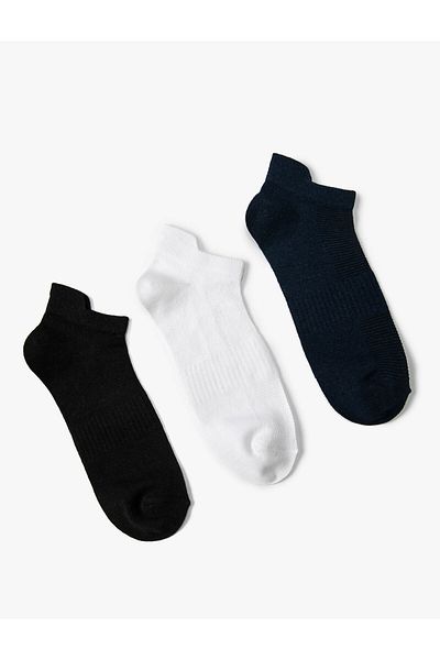 Koton 3-Piece Basic Booties Socks Set - Multicolored