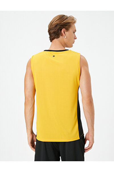 Koton Sleeveless T-Shirt Crew Neck Slogan Printed