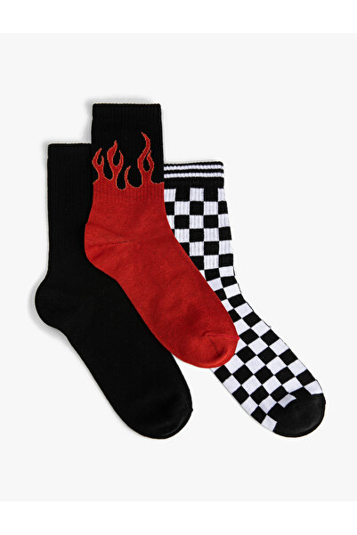 Koton Σετ κάλτσες 3 τεμαχίων με πολύχρωμα σχέδια