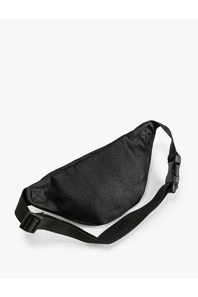 Koton Glittery Zippered Waist Bag