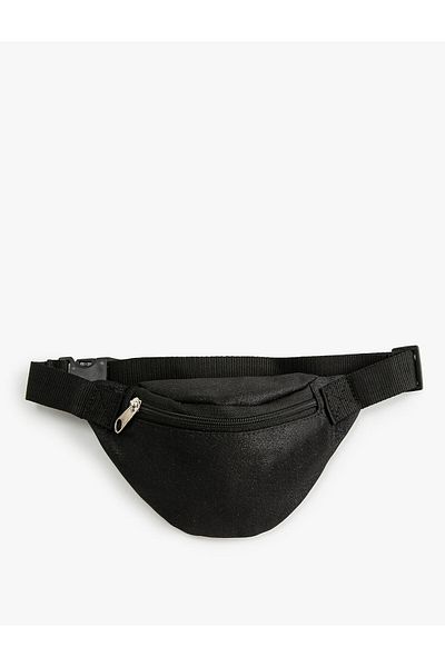 Koton Glittery Zippered Waist Bag