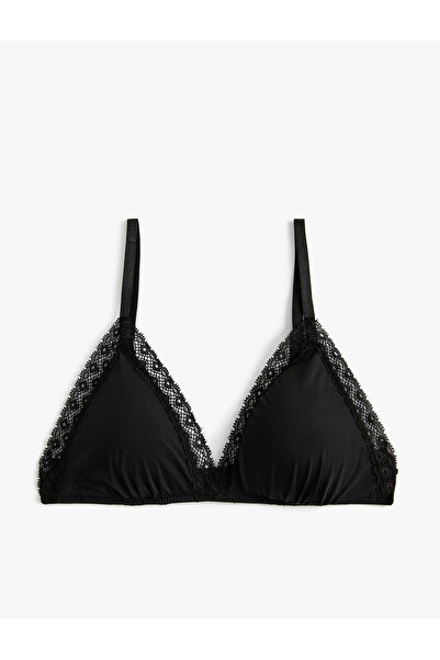 Koton Bügelloser, ungepolsterter BH mit Spitze