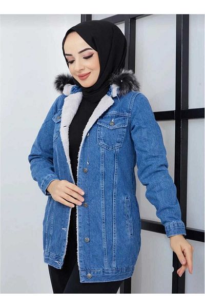 Berardi Moda Jachetă de blugi de pluș în interiorul noului sezon