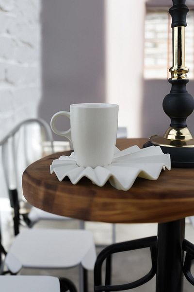 Kütahya Porselen Adora Set of 2 Coffee Cups Cream