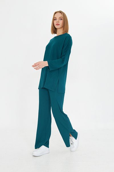 ESPİNA Women's Viscose Camisole Slit Tunic Pants Bottom Top Set