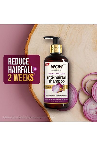 WOW Skin Science Onion Red Seed Oil Shampoo 300ml