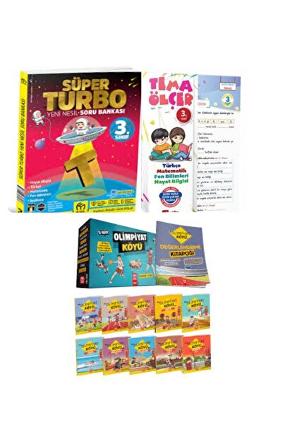 MODEL EĞİTİM YAYINCILIK 3. Sınıf Süper Turbo Soru Bankası +Olimpiyat Köyü Hikaye Ve Yaprak Test