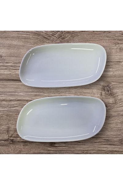 Matar Endüstriyel Mutfak Ekipmanları 2 Porcelain Perspective Model Boat Appetizer - Salad Plates