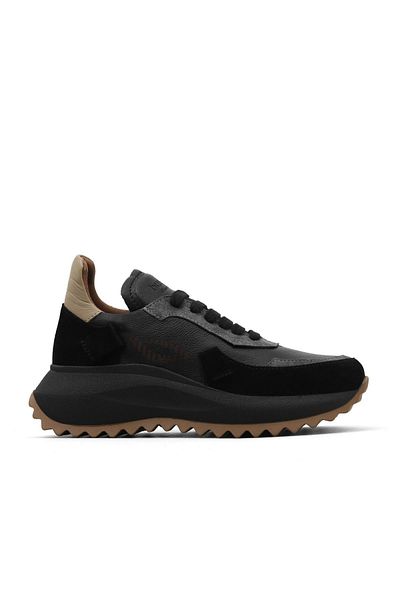 Bueno Shoes Pantofi sport de damă din piele multi neagră 01we5000