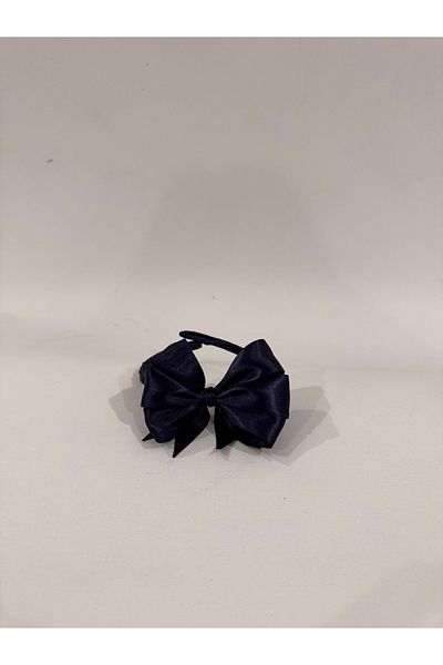LİYACA Dark Blue Lohusa Crown, Lohusa Crown with Satin Bows 1 Pcs