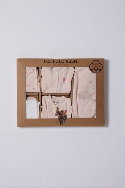 U.S. Polo Assn. Baby Girl Pink Pachet de 10 Spital Release