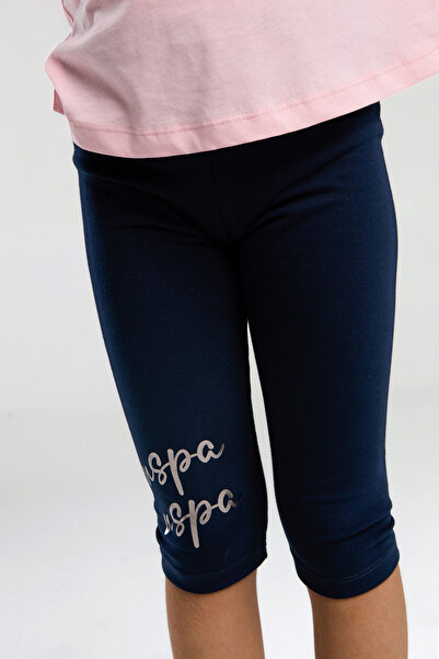 U.S. Polo Assn. Girl's Pink Tights Set