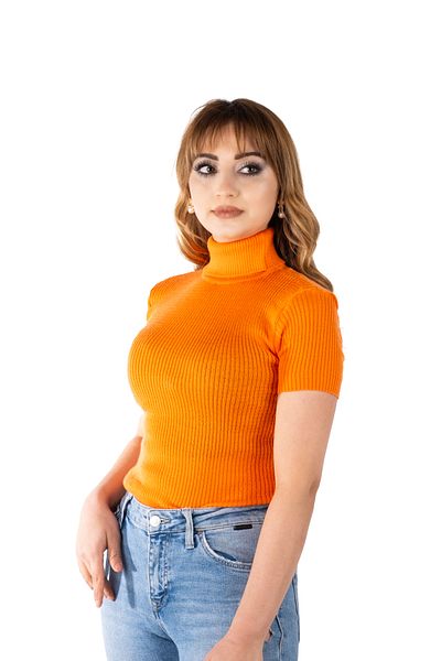 Lonca Tekstil Pulover Badi tricotat cu jumătate de mânecă