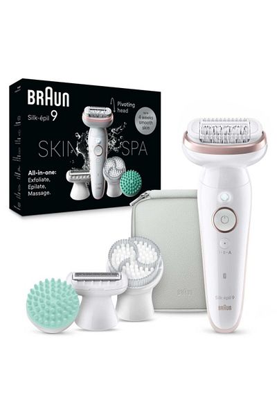 Braun Silk-épil 9 SkinSpa, Hair Removal Device, Wet & Dry Epilator - SES 9080