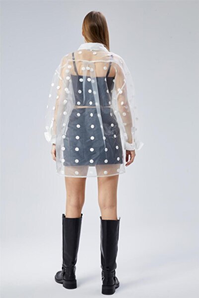 HomeStore Puantiyeli Organze Gömlek